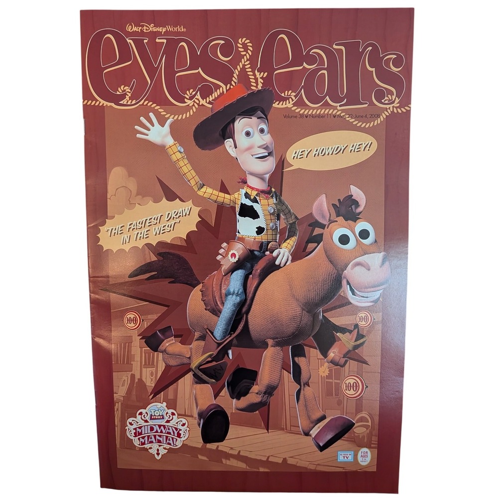 Walt Disney World‎ Eyes & Ears Magazine Vol 38 No 11 Toy Story Midway Mania 2008